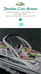 Mobile Screenshot of paradisecovemarinahs.com